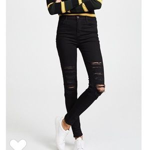 Levi’s 761 High Ruse Distressed Skinny Jeans